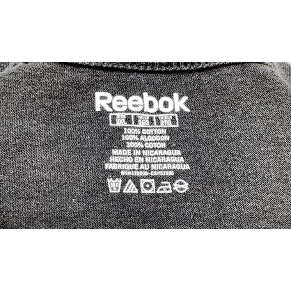 Reebok NFL Pittsburgh Steelers Black T-Shirt Mens XXL 100% Cotton Logo Graphic T - Picture 6 of 6